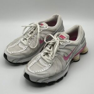 Nike Shox Turbo VII White Pink Silver Sneakers Athletic Running Shoes Womens 7‎
